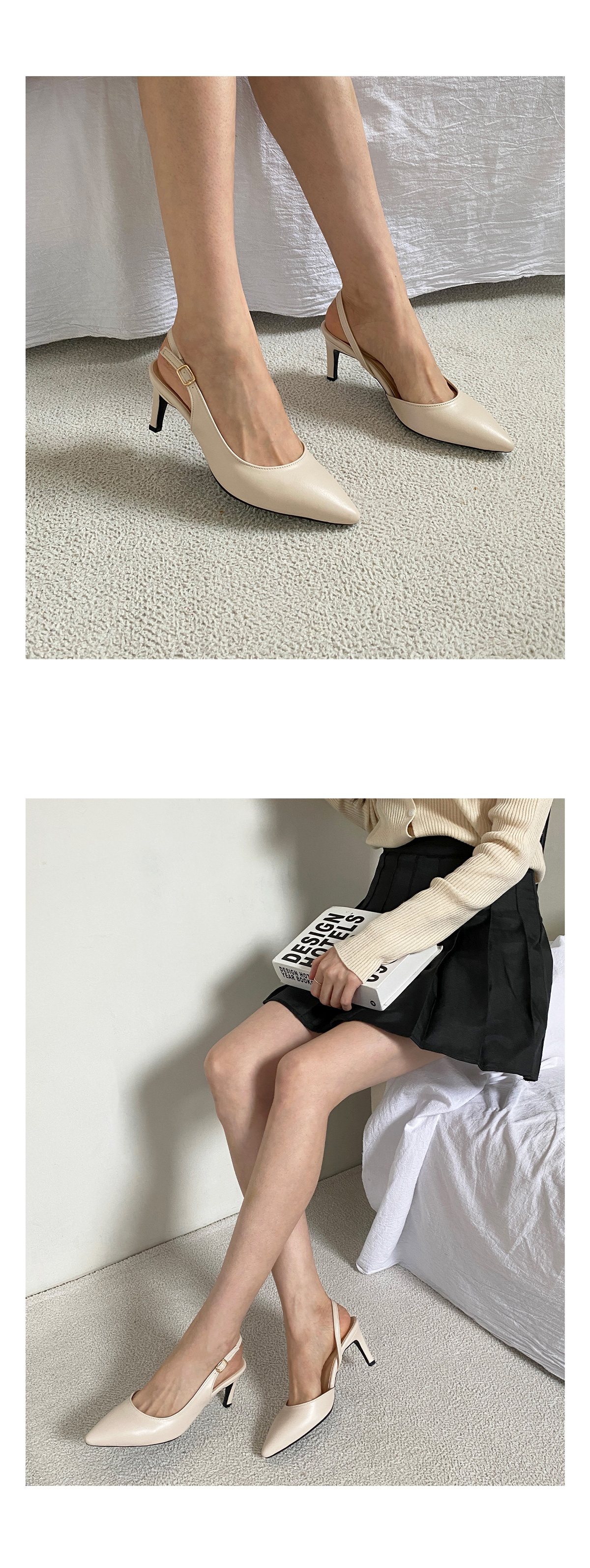 레온나 라텍스쿠션 스틸레토 슬링백 5cm 7cm 상세 이미지 15